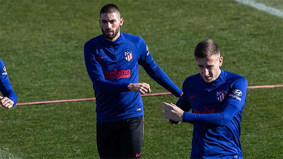 Carrasco ya entrena con el Atlético