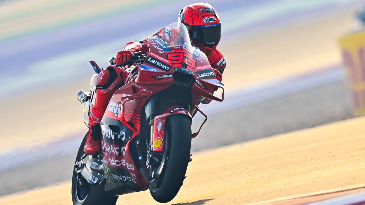 Marc Márquez, durante el GP de Qatar