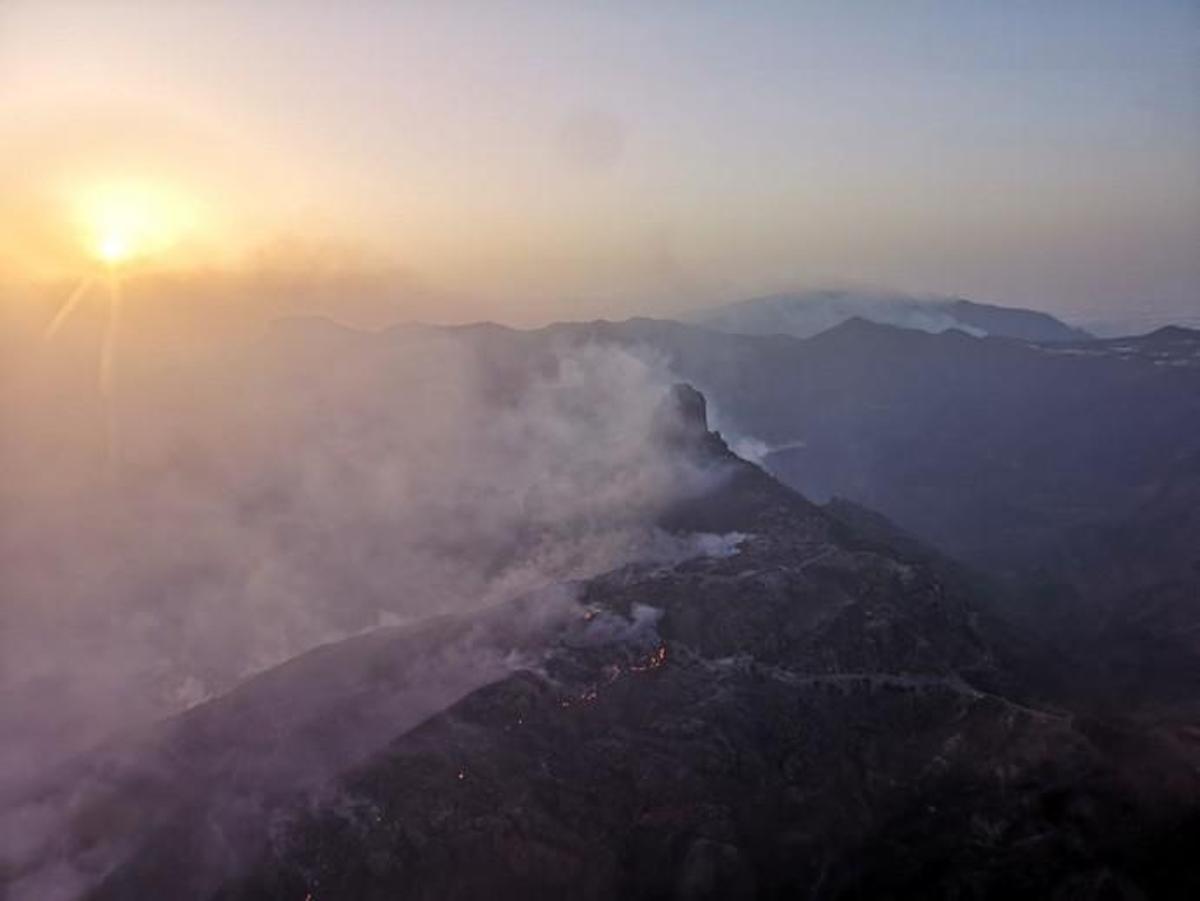 Incendio Forestal en Gran Canaria. El Bentayga 20/08/2019 Incendio Forestal en Gran Canaria. El Bentayga 20/08/2019