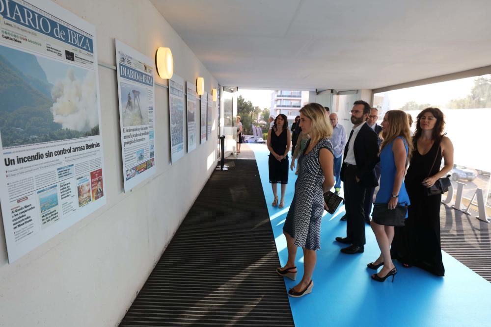 En el Palacio de Congresos se expusieron algunas portadas de Diario de Ibiza