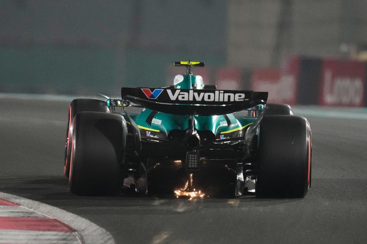 Fernando Alonso durante la clasificación del GP de de Abu Dabi