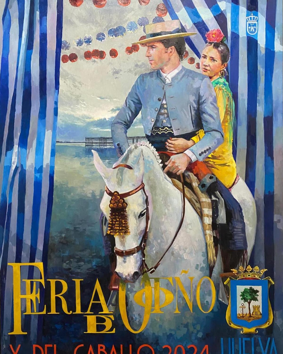 Cartel del la Feria de Otoño y del Caballo de Huelva 2024