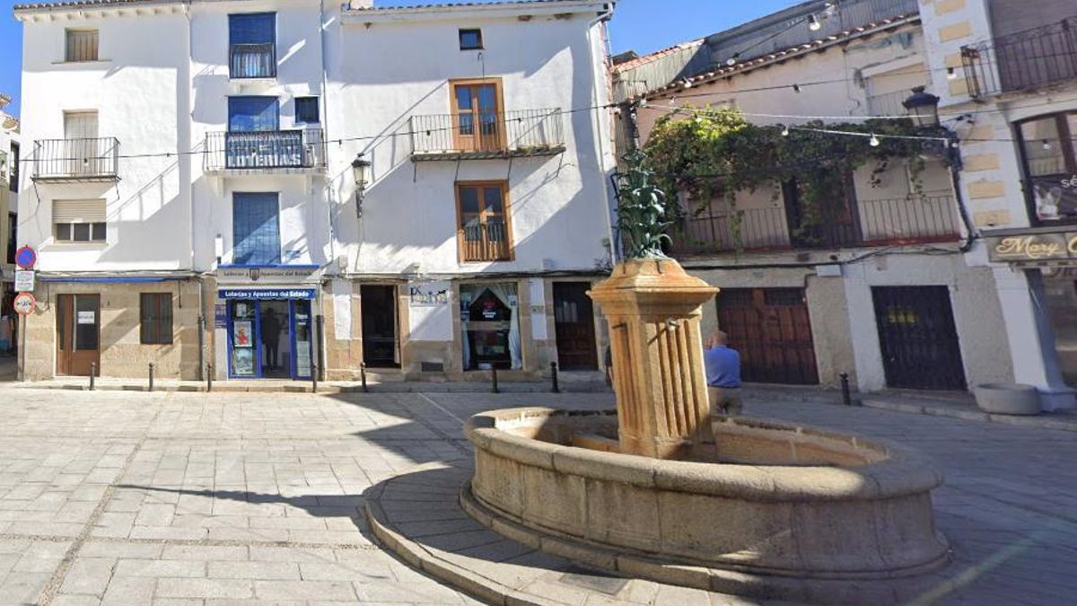 Plaza de la Corredera de Hervás, lugar donde tendrá lugar la protesta.