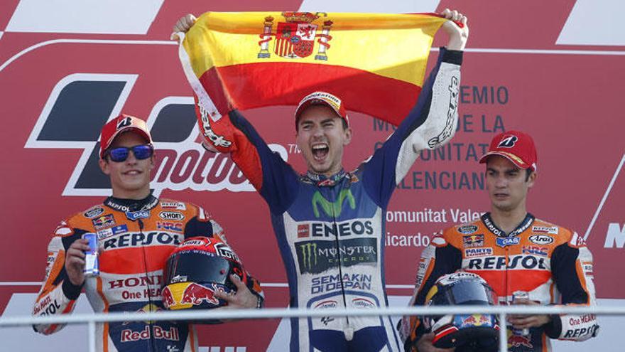 Lorenzo, ganador del Mundial de Moto GP.