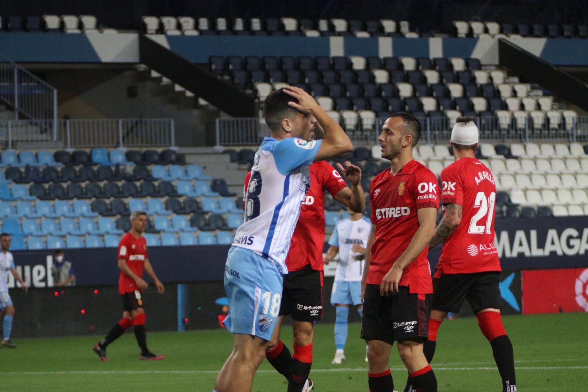 El Mallorca da por bueno el empate en Málaga