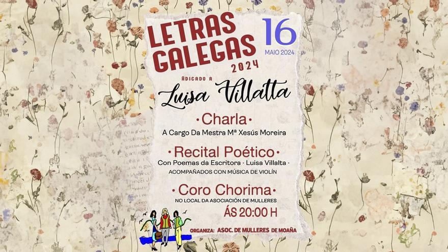 Mulleres de Moaña celebran las Letras con charla, recital y festival