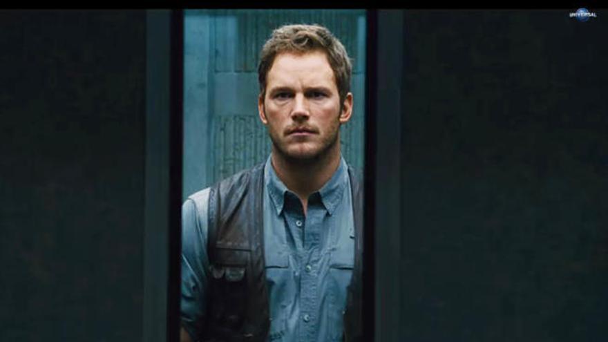 Chris Pratt en el clip de &#039;Jurassic World&#039;.