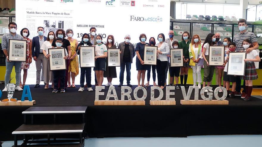 Todos los ejemplares de Faro da Escola ¡preparados para la entrega de premios!