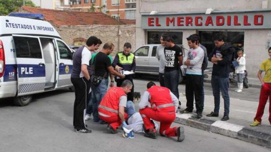 Accidente con herido en Elda