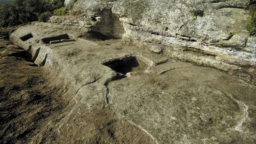 Lagares rupestres de San Vicente de la Sonsierra, en La Rioja.