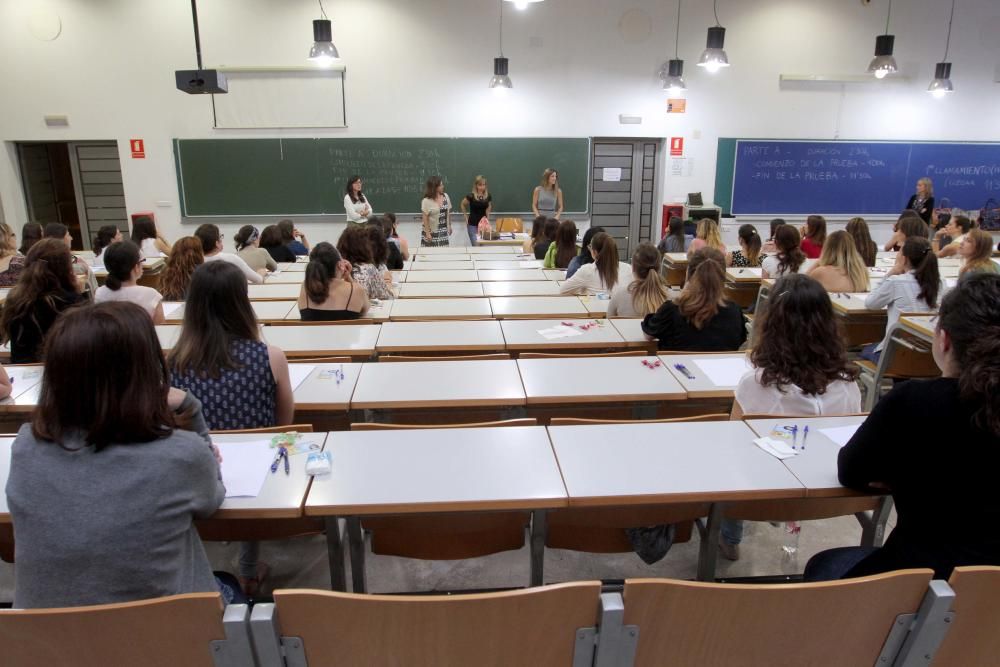 Aspirantes en uno de los tribunales de Cartagena