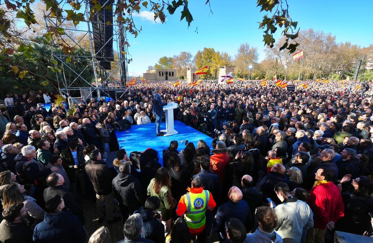 Un momento de la intervención de Alberto Núñez Feijóo.