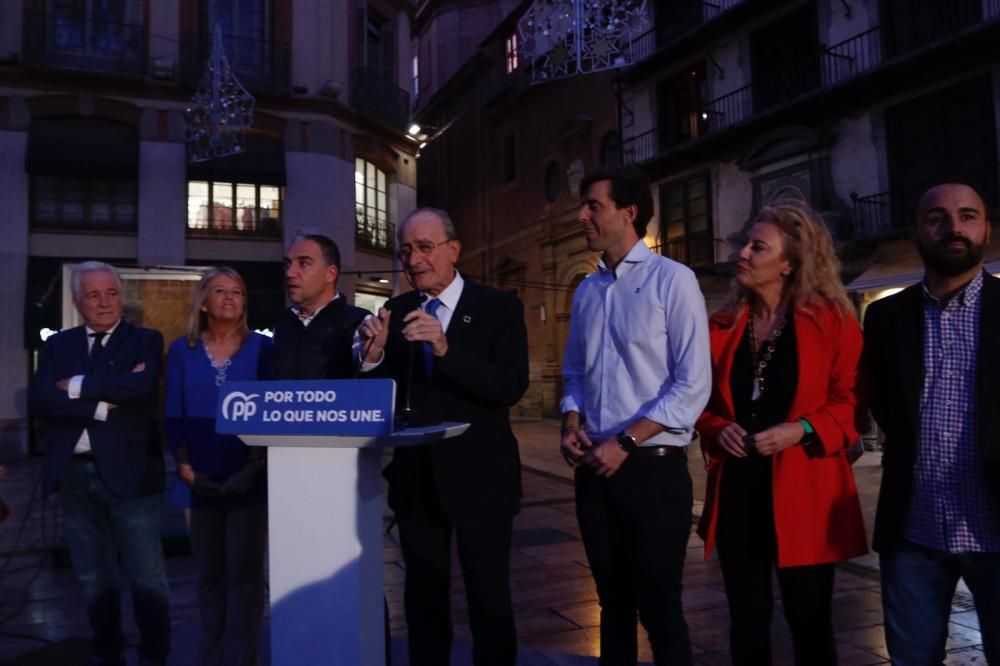 Acto del PP en la plaza de la Constitución