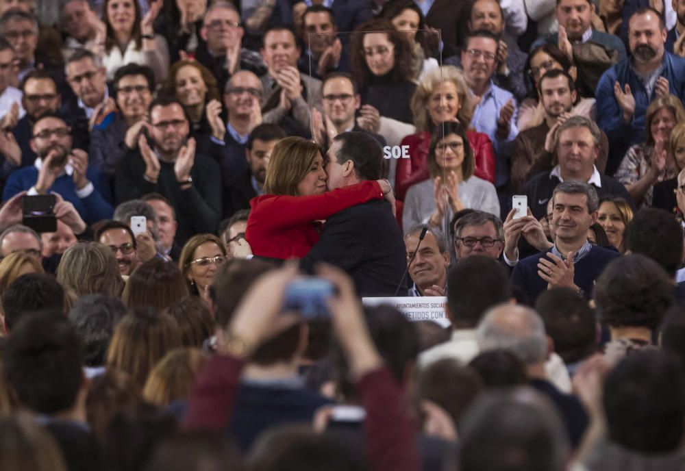 Susana Díaz con alcaldes socialistas en Madrid