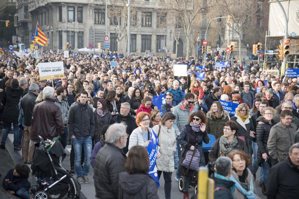 Manifestació per l''acollida de refugiats