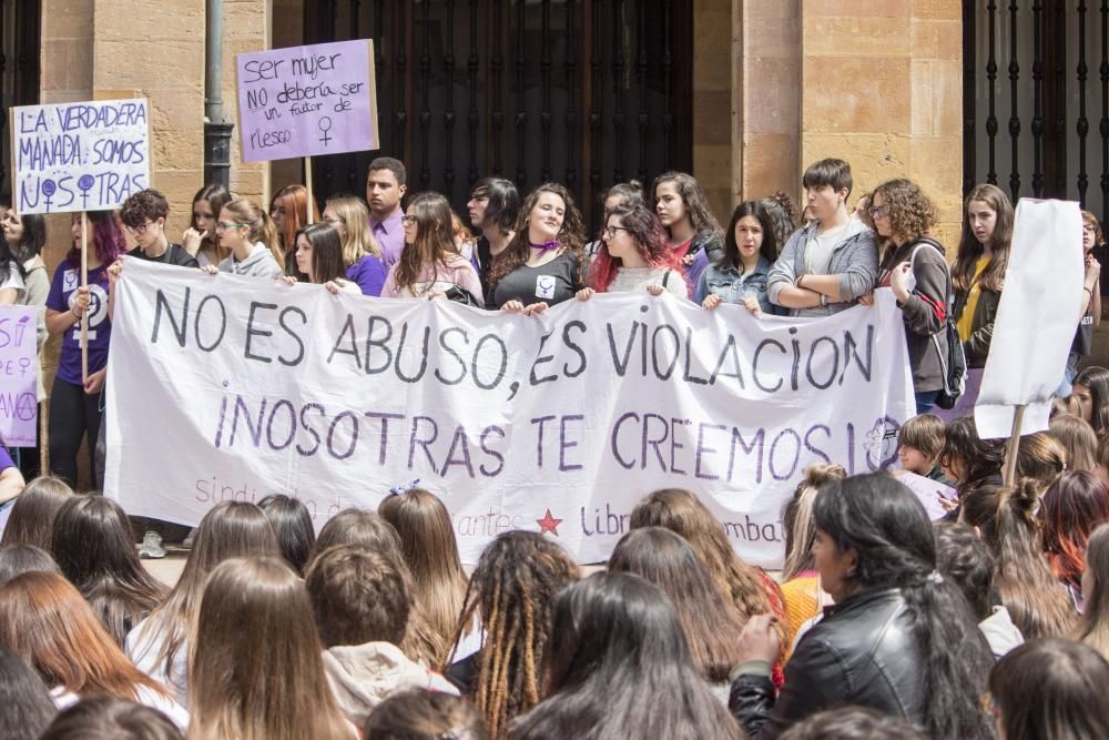 Manifestación en Oviedo.