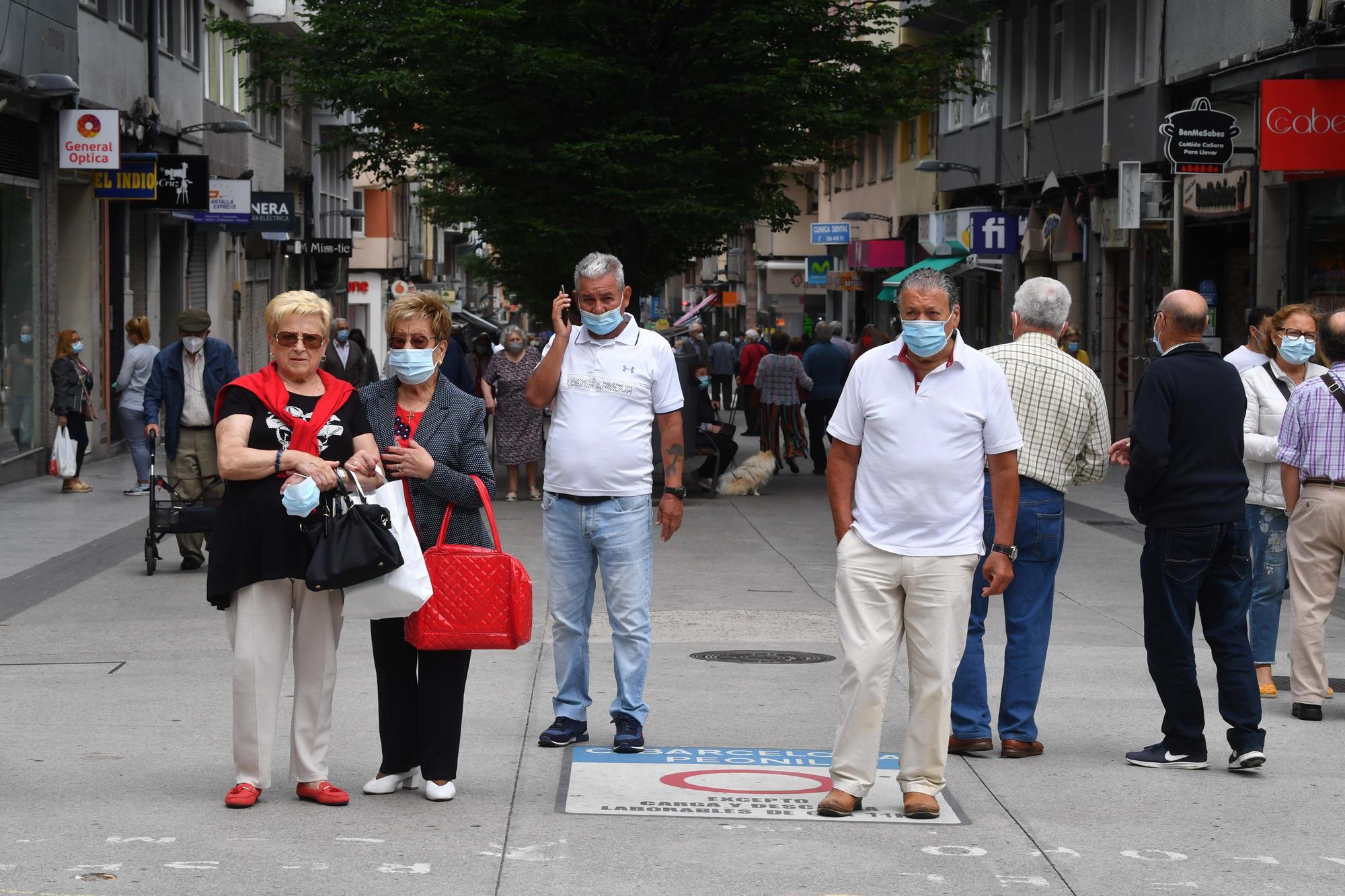 Los coruñeses eligen mascarilla