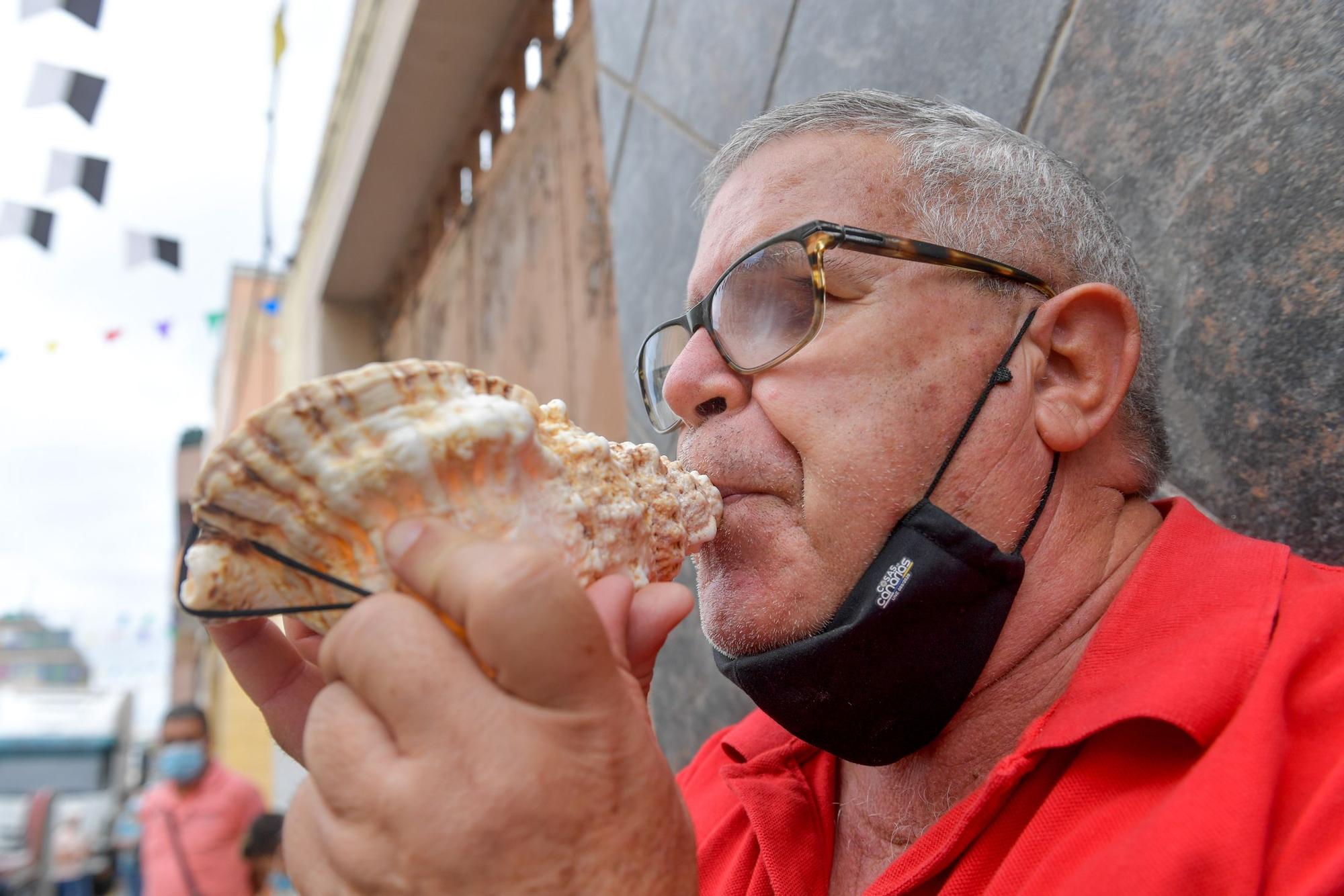 Pasacalles anunciador de las fiestas del Carmen en La Isleta (06/07/2021)