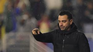 Xavi, en el partido disputado en Dallas por el Barça ante el América