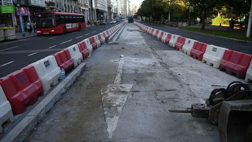 Modificación de la mediana del Cantón Pequeño para la construcción del carril bici metropolitano.