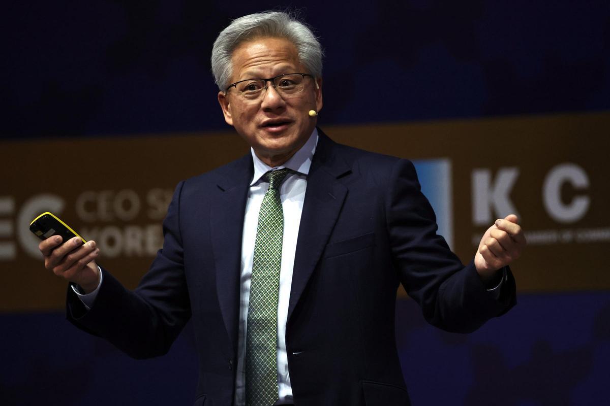 El director ejecutivo de Nvidia, Jensen Huang.