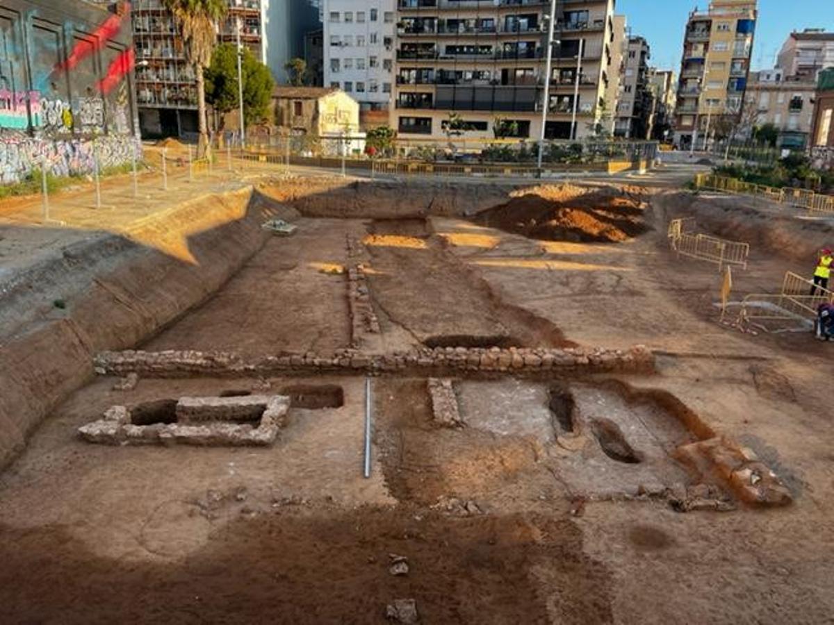 El yacimiento, en el corazón de lo que un día fue la nave cuatro de Can Batlló.