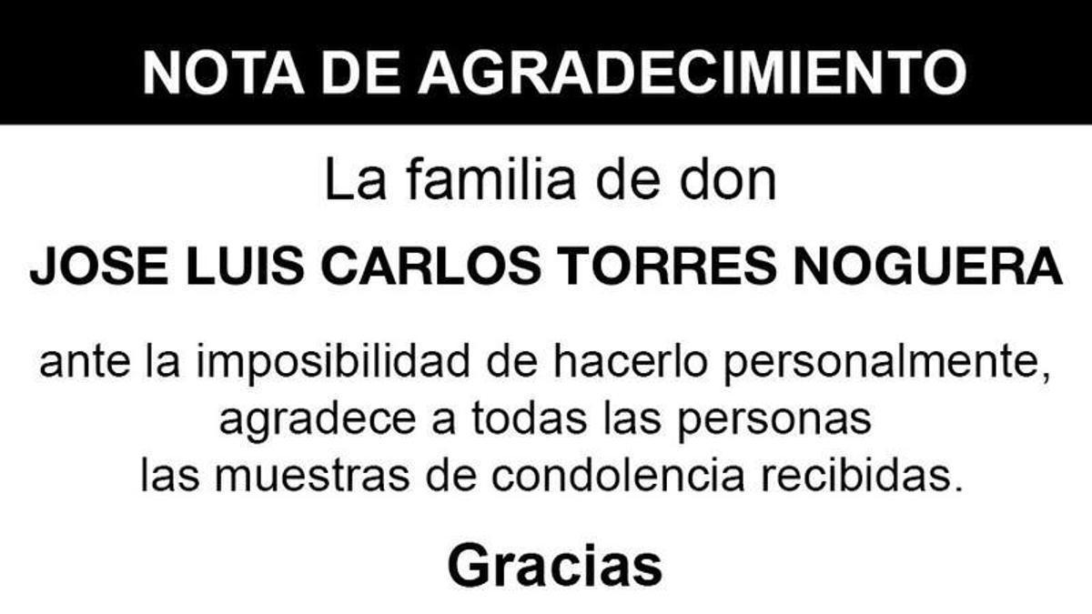 Nota José Luis Carlos Torres Noguera