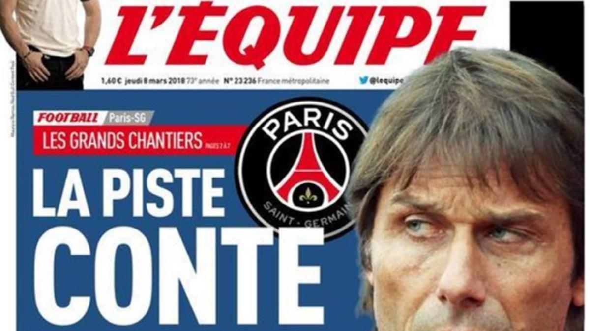 L'Equipe sitúa a Conte cerca del PSG