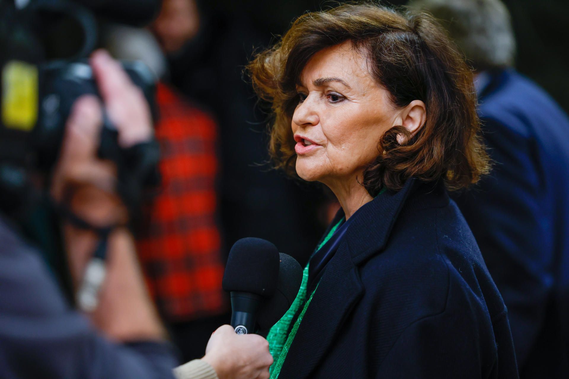 La exvicepresidenta primera del Gobierno y diputada socialista, Carmen Calvo.