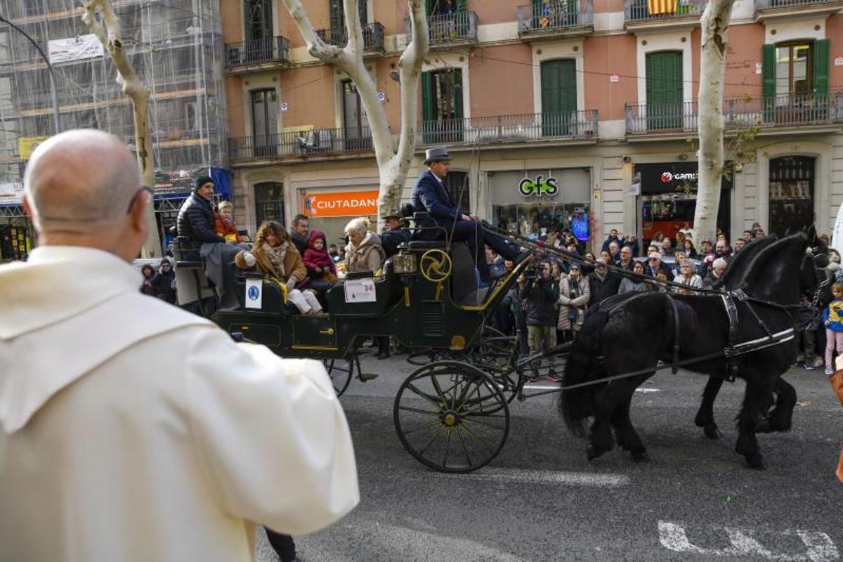 Bendición de animales en Els tres tombs