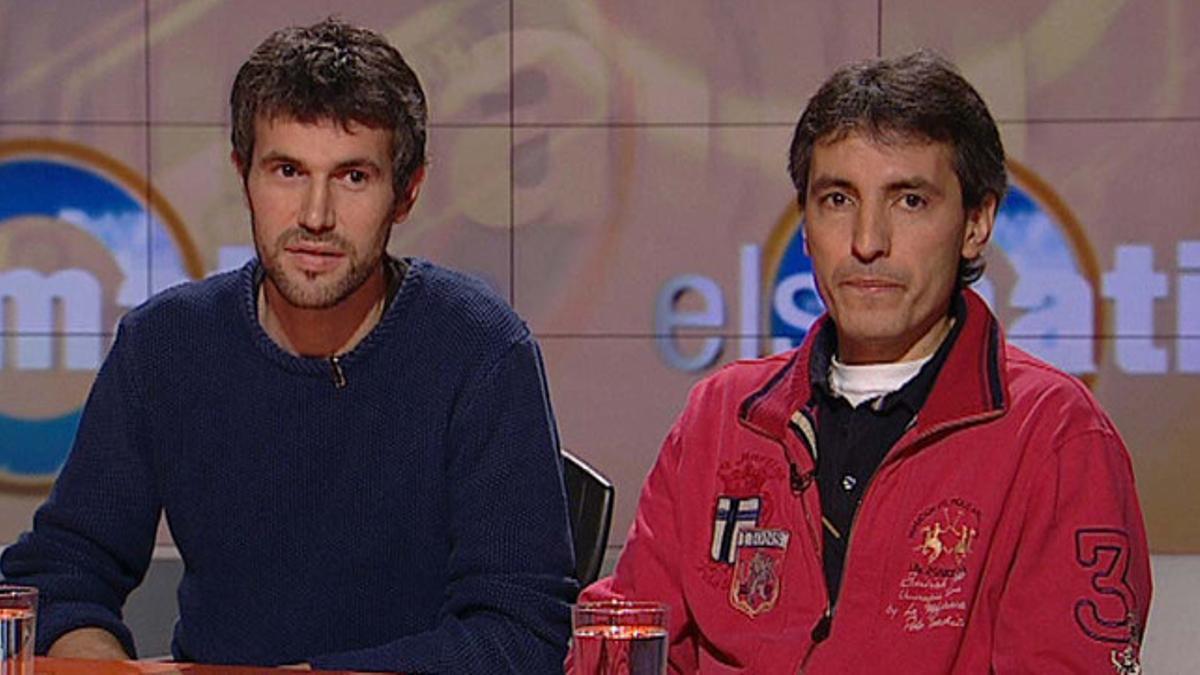 Jordi Bañeres y Xavi Mora, en 'El Matins' de TV-3