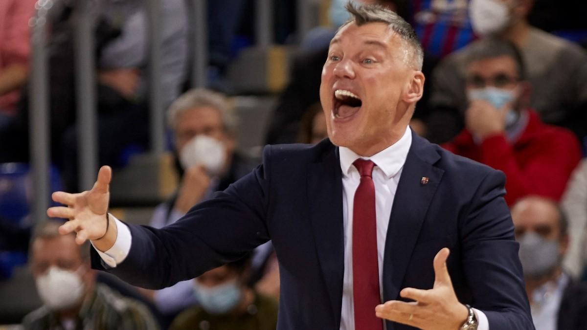 Jasikevicius, durante el partido de hoy
