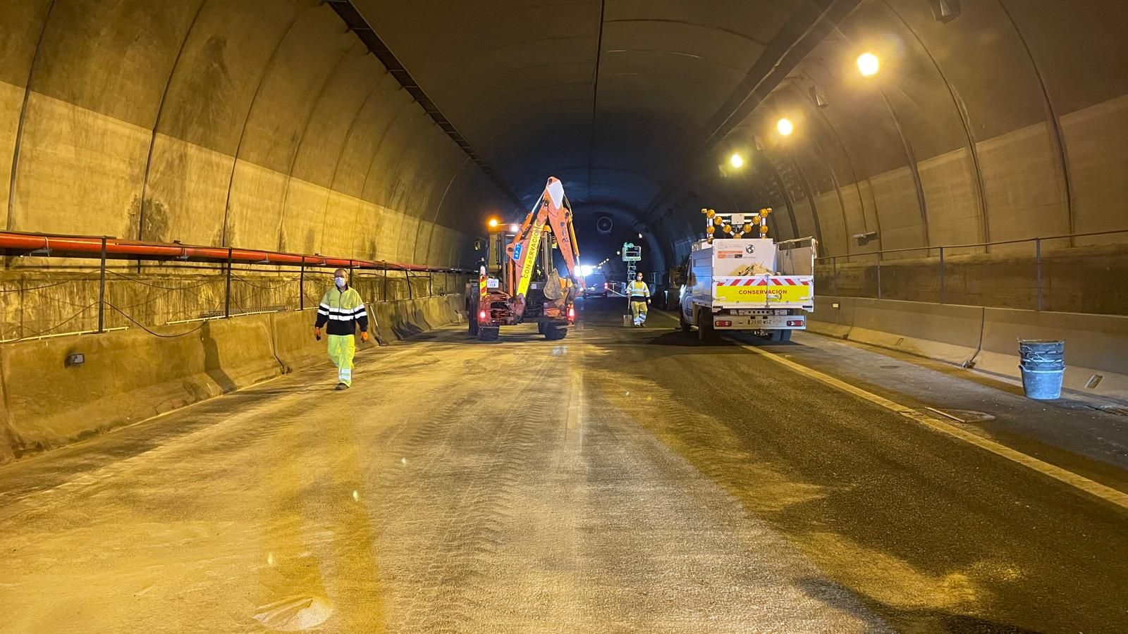 El túnel de Pilar de la Horadada tras el accidente