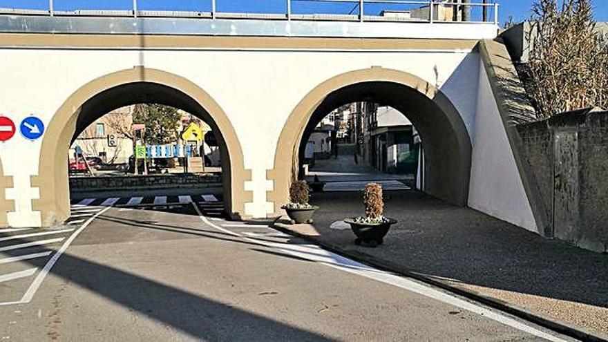 Sant Vicenç completa la reforma del pas per sota del pont de la plaça del Pi