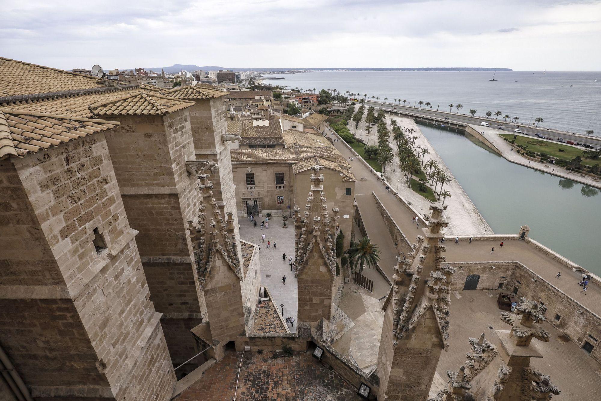 Spektakuläre Aussicht: So ist der Blick von der Dachterrasse der Kathedrale in Palma de Mallorca