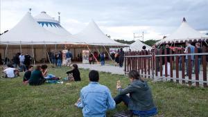 Las carpas del Circ Cric, en pleno Montseny.