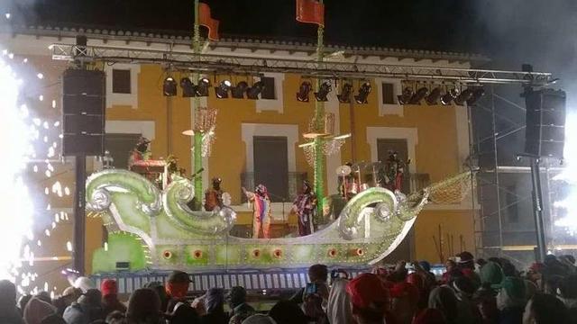 Espectáculo de fuego de Rurro Teatro, en una edición anterior de las fiestas de San Agustín.