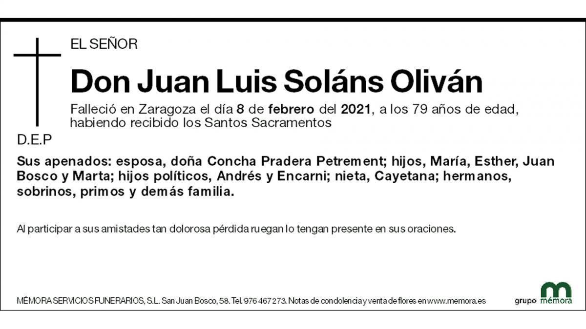 Juan Luis Soláns Oliván