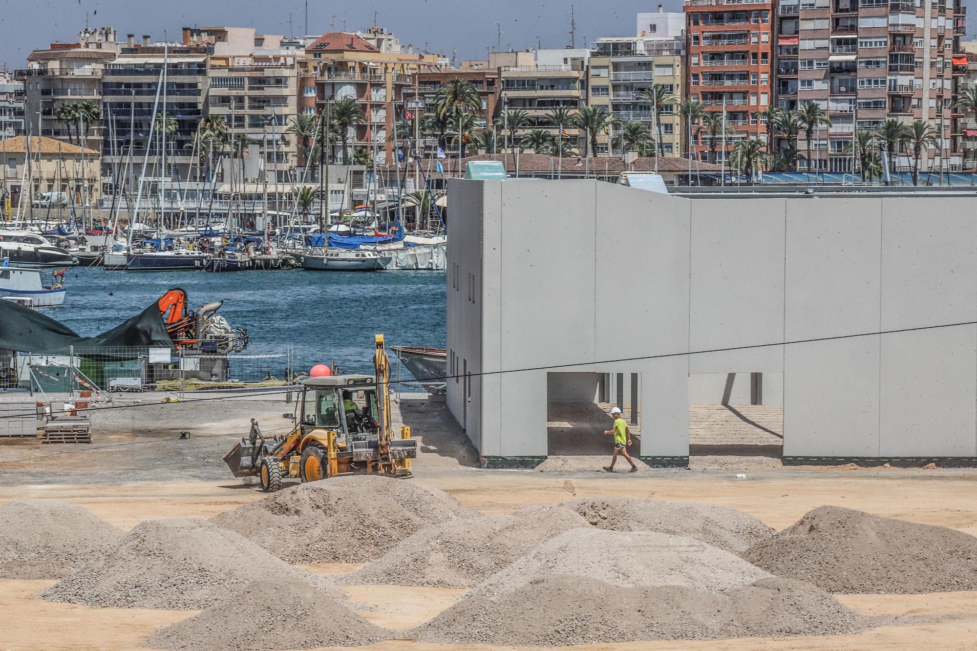 Así van las obras de la nueva lonja pesquera de Torrevieja