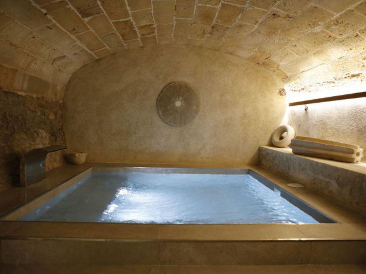Früher ein Viehstall, heute ein Spa im Kellergeschoss. |