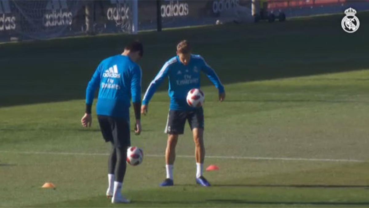 El Madrid comenzó a preparar el partido de Copa