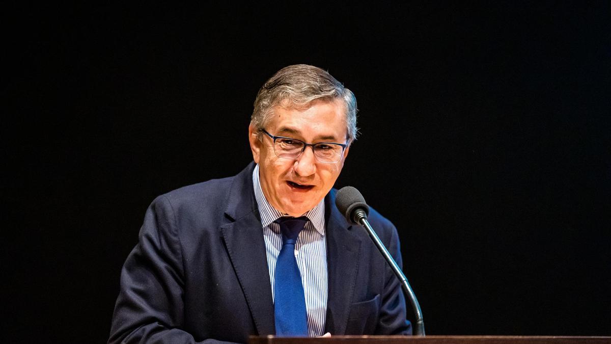El conseller de Educación, José Antonio Rovira, en un acto en Benidorm