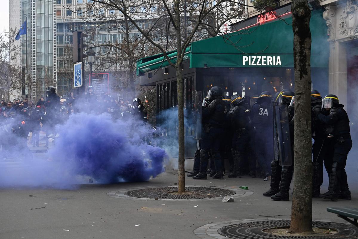 Jornada de huelgas y manifestaciones en Francia