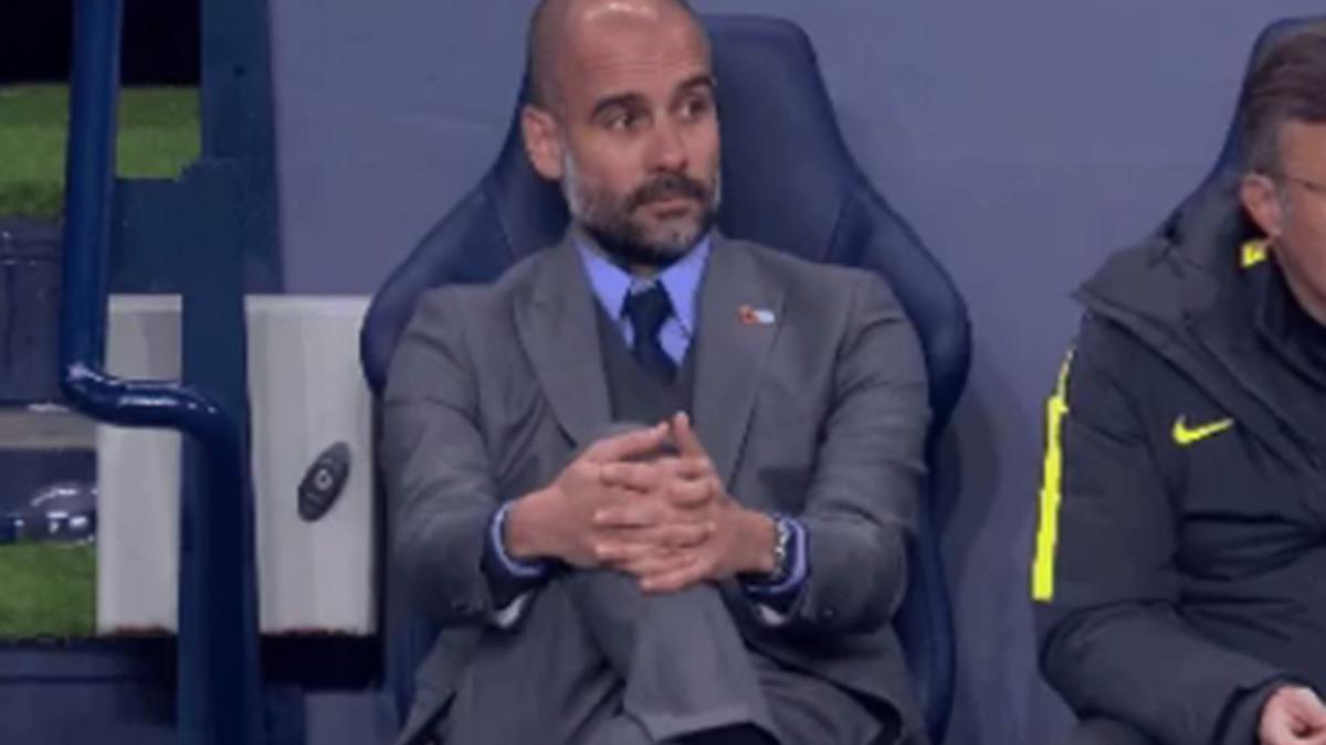 Pep no celebró el segundo gol del City