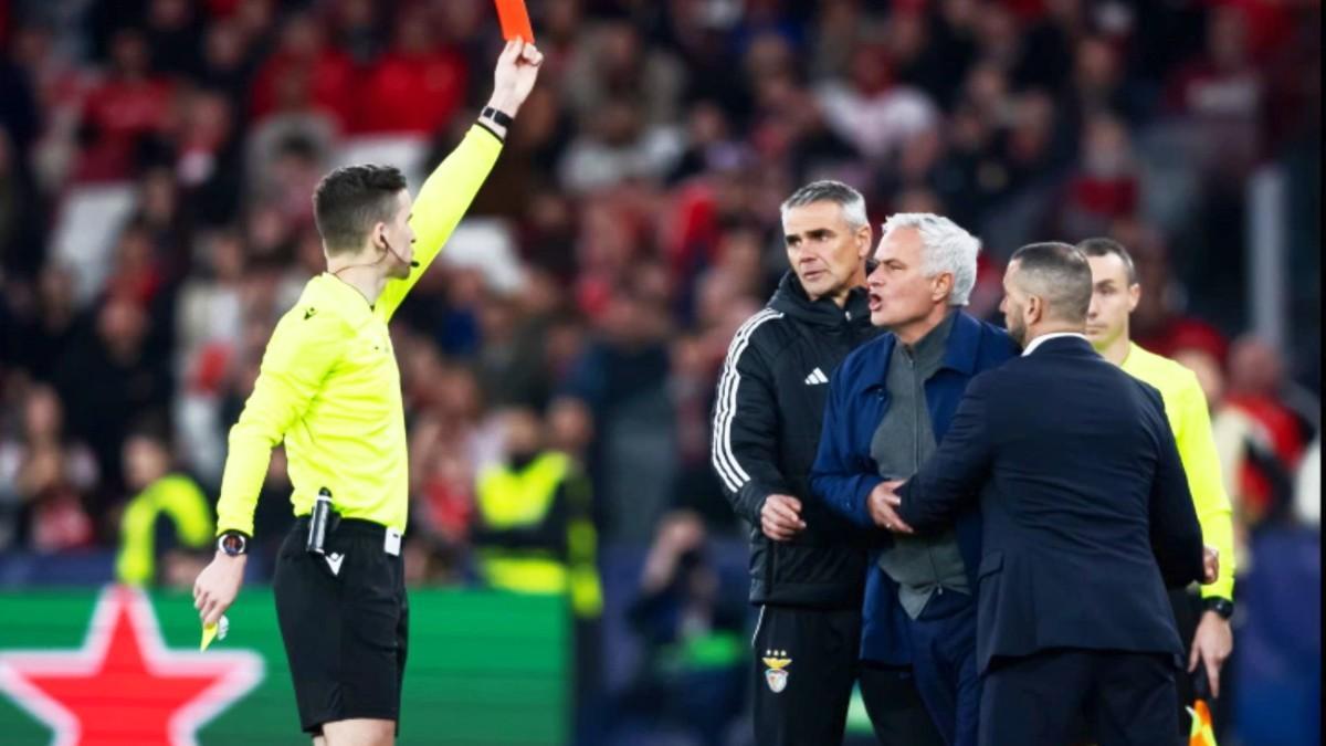 Letexier expulsa a Mourinho y no estará en el partido de vuelta del Bernabéu