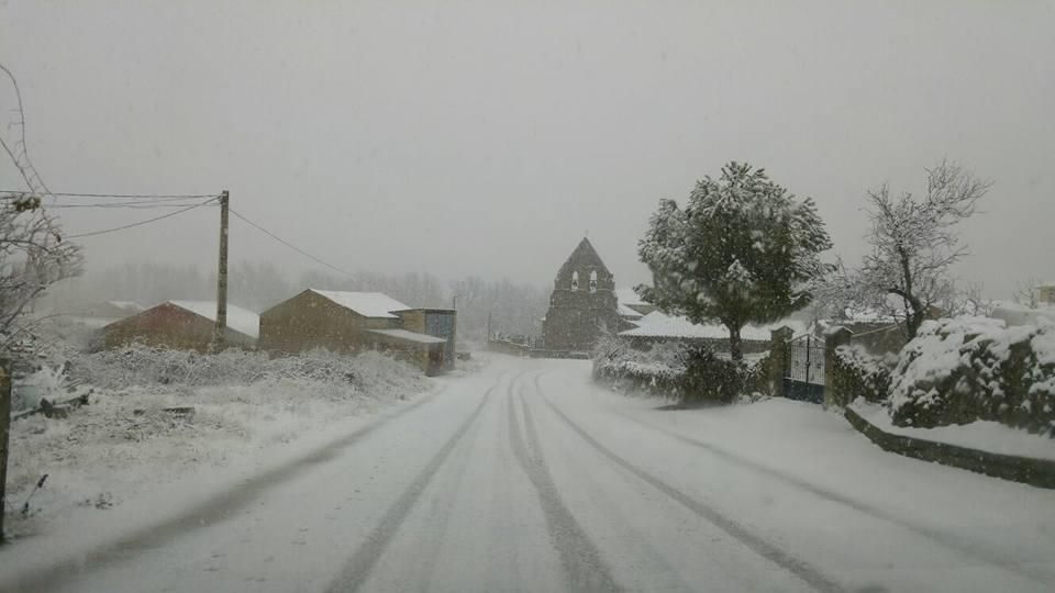 Nevada en las carreteras de Zamora