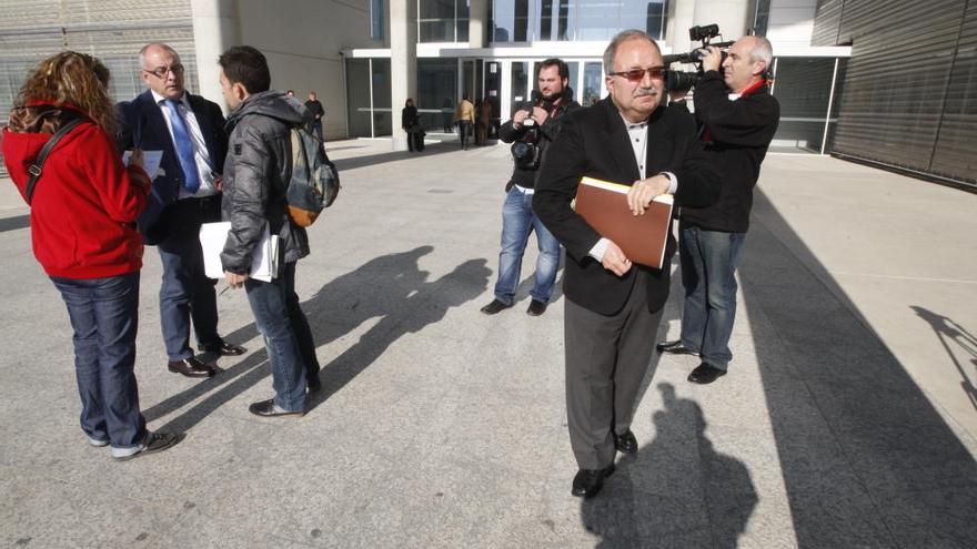 Fernando Berberena, ayer antes de declarar.