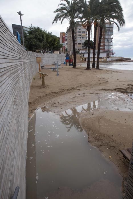 El temporal en la ciudad de Alicante