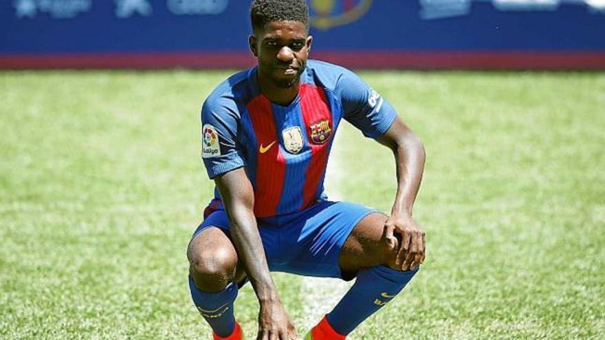 Samuel Umtiti va estrenar-se ahir damunt de la gespa del Camp Nou