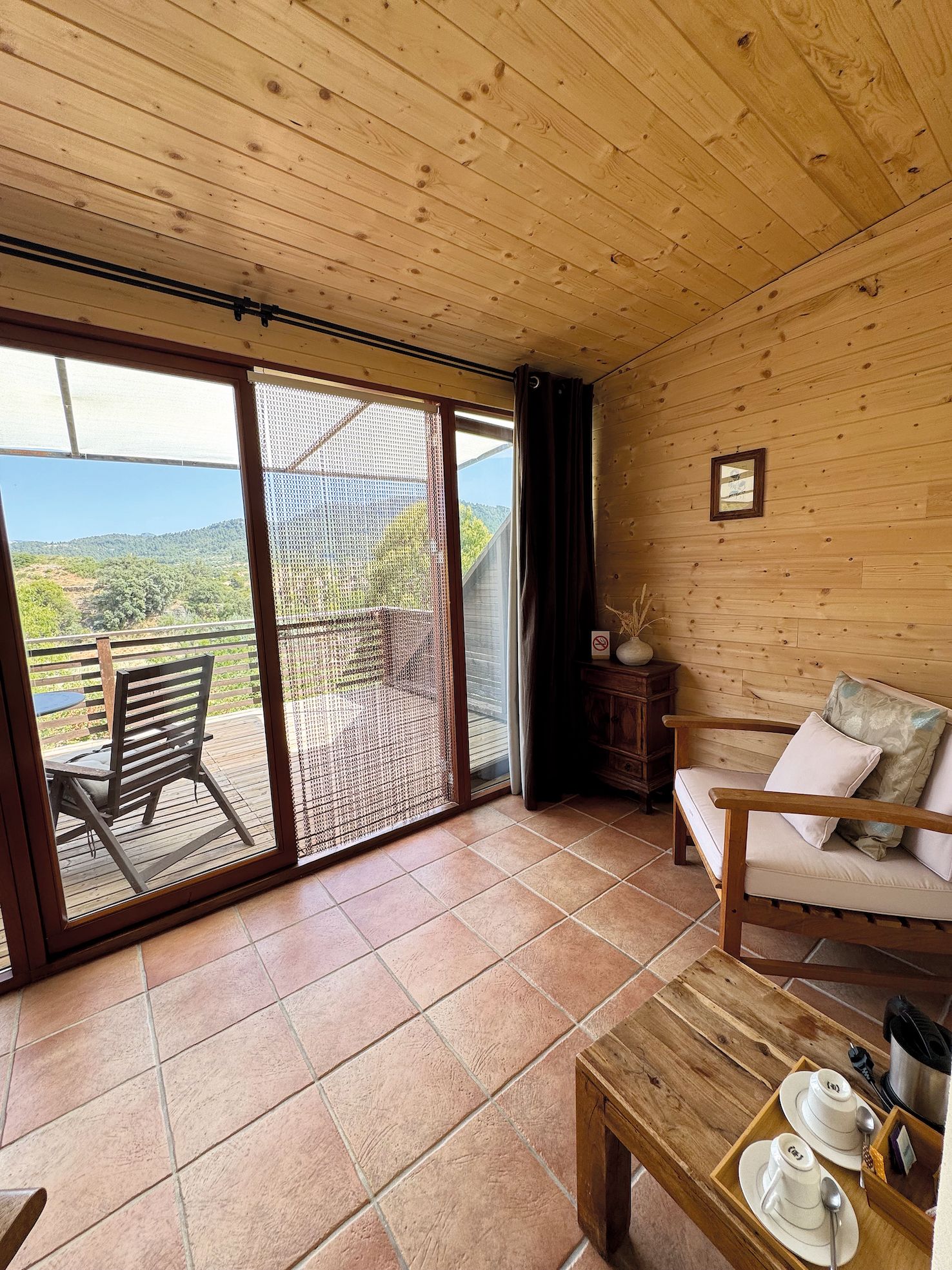 Una de las habitaciones en Mas de Bot